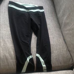 Mint & black size 12 lululemon leggings